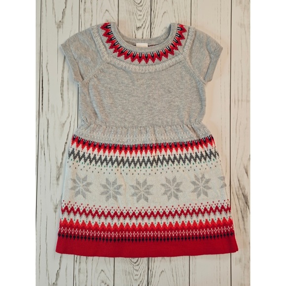 Gymboree Other - 2017 Gymboree Girls 18-24 Months Fair Isle Snowflake Sweater Dress